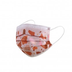 Máscara de rosto descartável - 50pcs / saco - não tecido - 3 camada