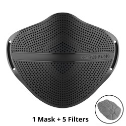 Camuflagem - Máscara de rosto respirador - Silicone - 1pc