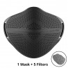Camuflagem - Máscara de rosto respirador - Silicone - 1pc