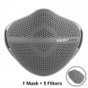 Camuflagem - Máscara de rosto respirador - Silicone - 1pc