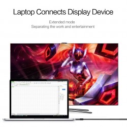 USB - Tipo C para Mini - Cabo da porta da exposição - Conversor- Macbook - Huawei Mate 10