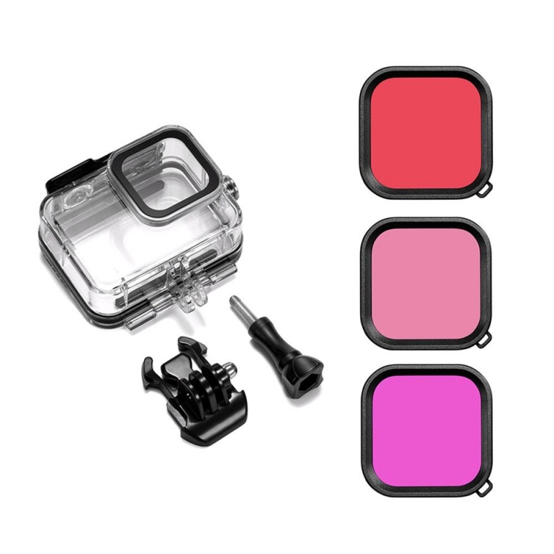 Go Pro 8 - Habitação - Caso Protetor - Filtros Go Pro 8 - Habitação - Caso Protetor - Filtros
