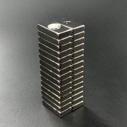 N35 Ímãs de neodímio - bloco ímã forte 20 * 10 * 4mm com furo de 4mm - 10 peças