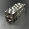 N35 Ímãs de neodímio - bloco ímã forte 20 * 10 * 4mm com furo de 4mm - 10 peças