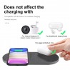 2 em 1 Qi carregador sem fio - Samsung S20 - S10 - Pad de carregamento rápido duplo