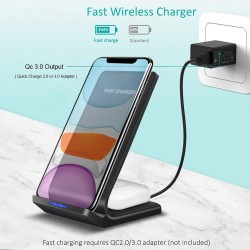 15W - 2 em 1 - Qi carregador sem fio - Samsung S10 - S20