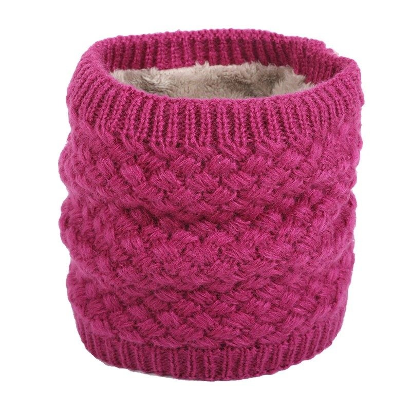 Cachecol de malha redonda quente - unisex