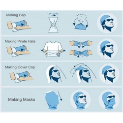 Multifunctional scarf - face / head / neck cover - printed bandanaScarves
