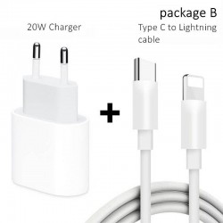 PD 20W - USB-C C2 - 5V 9V 2.2A - carregador rápido - plug UE