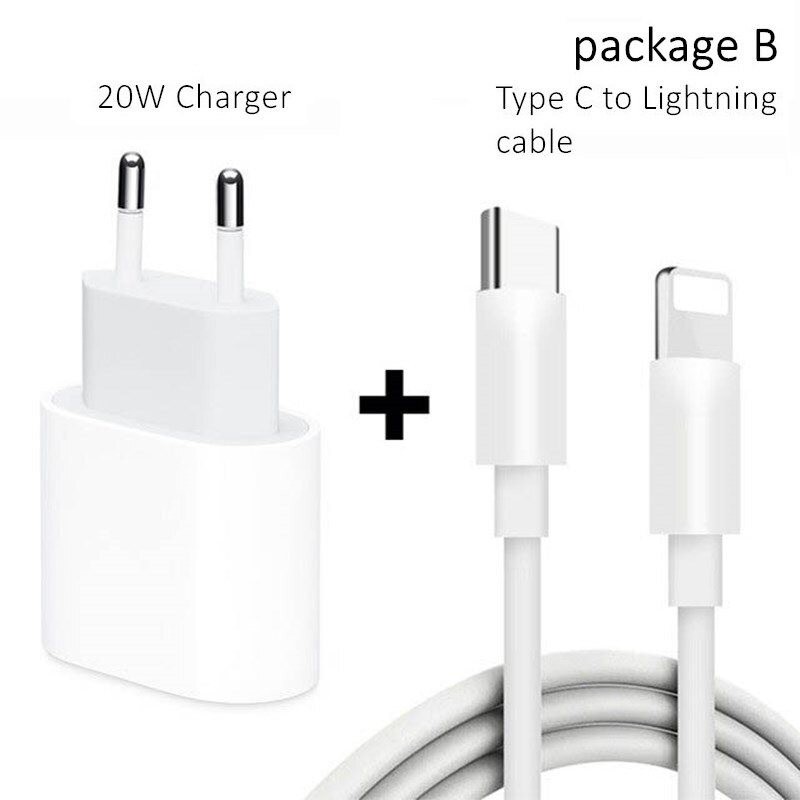 PD 20W - USB-C C2 - 5V 9V 2.2A - carregador rápido - plug UE