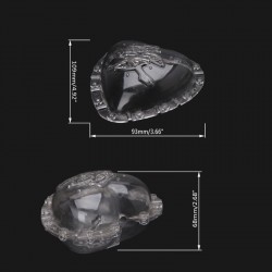 Molde que cresce - forma do coração - modelagem de frutas