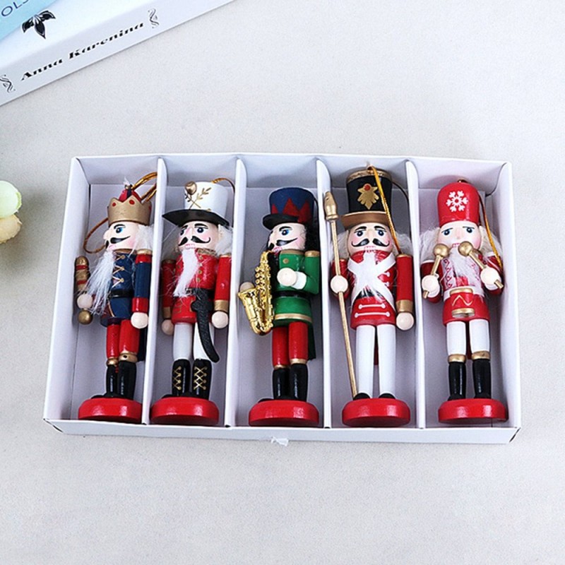 Boneca de Soldado Nutcracker - 1Pcs - Madeira - Natal
