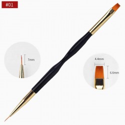 Double End - Nail Brush - Salon - Manicure ToolsBrushes