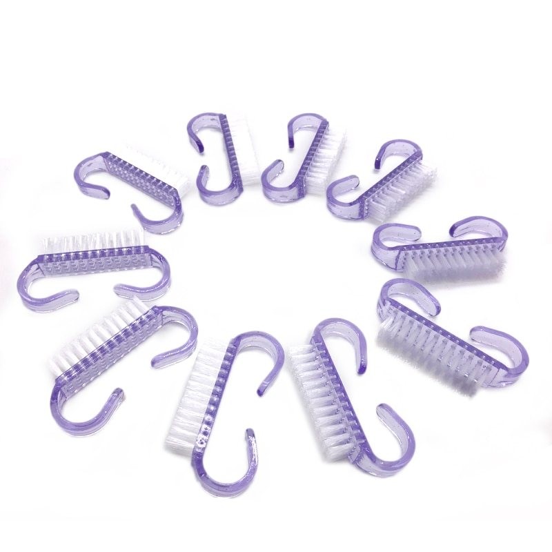 Pincel de unhas acrílico - 4 cores - Arte de unhas - 10 Pcs/Lot