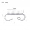 Pincel de unhas acrílico - 4 cores - Arte de unhas - 10 Pcs/Lot
