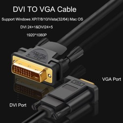 DVI para VGA - Adaptador de Cabo