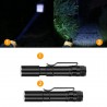 Mini lanterna - com clip - 3 modos de luz - foco ajustável