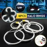 Luz do olho do anjo - anel halo - LED branco - 131mm - para BMW E36 E38 E39 E46 - 4 peças