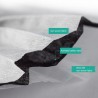 Cara protetora / máscara boca - descartável - 3-camada - preto - 5 - 500 peças