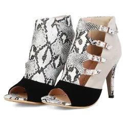 Gladiator sandals - high heel pumps - with buckles - ankle lengthSandals