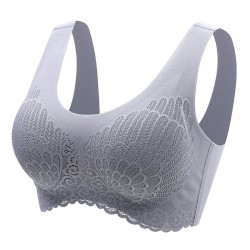 Sutiã de renda sexy - sem fio - push-up - confortável
