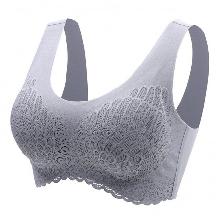 Sutiã de renda sexy - sem fio - push-up - confortável