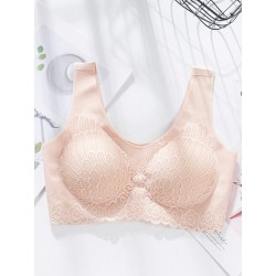 Sutiã de renda sexy - sem fio - push-up - confortável