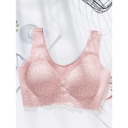 Sutiã de renda sexy - sem fio - push-up - confortável