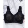 Sutiã de renda sexy - sem fio - push-up - confortável
