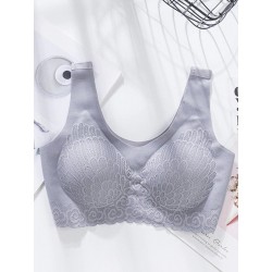 Sutiã de renda sexy - sem fio - push-up - confortável
