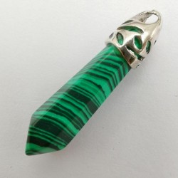 pingente de coluna de pedra - para jóias / colares fazendo - lapis - malachite - aventurine - arenito - cristal - opal
