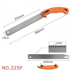 Dentes de 3 bordas - serra de mão - para jardim / poda / madeira / PVC / corte de plástico