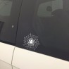 Aranha em uma teia de aranha - autocolante