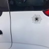 Spider on a spider web - car stickerStickers