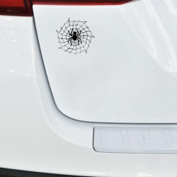 Spider on a spider web - car stickerStickers