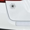 Spider on a spider web - car stickerStickers