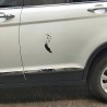 Pena com pássaros voadores - adesivo de carro de vinil