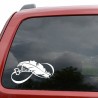 Pena de pássaro - adesivo de carro de vinil