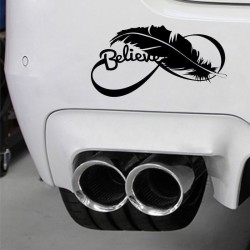 Bird feather - vinyl car stickerStickers