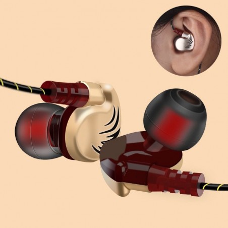 3.5mm - fones de ouvido esportivos - com fio - super baixo - fone de ouvido com microfone