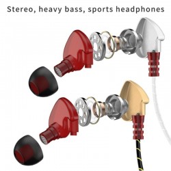 3.5mm - fones de ouvido esportivos - com fio - super baixo - fone de ouvido com microfone