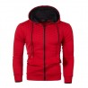 Warm hoodie with zipper - long sleeve - polka-dot printHoodies & Sweatshirt