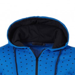 Capacete quente com zíper - manga longa - polka-dot imprimir