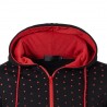 Capacete quente com zíper - manga longa - polka-dot imprimir
