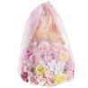 Princess doll made of infinity roses with LED lightDecoration