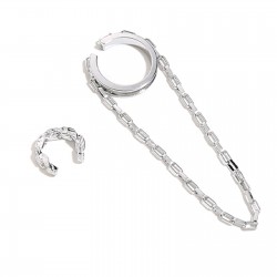 Asymmetrical earrings - ear clip / hookEarrings