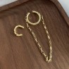 Asymmetrical earrings - ear clip / hookEarrings