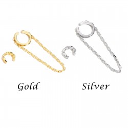 Asymmetrical earrings - ear clip / hookEarrings