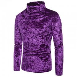 Warm turtleneck - sweater - shiny cottonHoodies & Sweatshirt