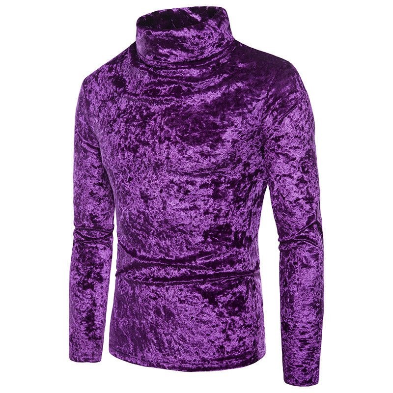 Warm turtleneck - sweater - shiny cottonHoodies & Sweatshirt